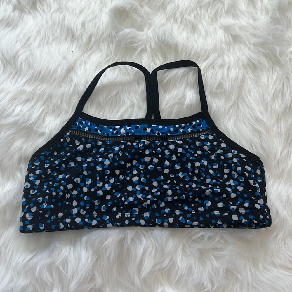 Beyond Yoga Black and Blue Sports Bra